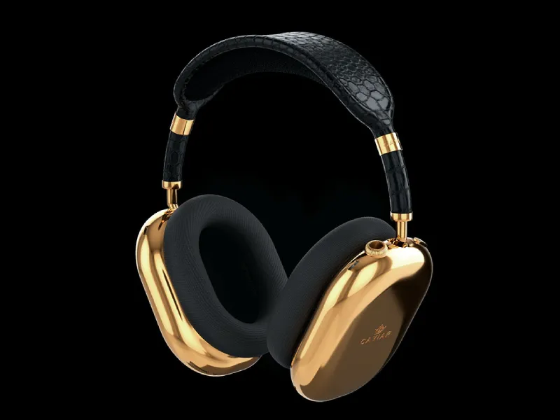 Caviar AirPods Max Gold Black
