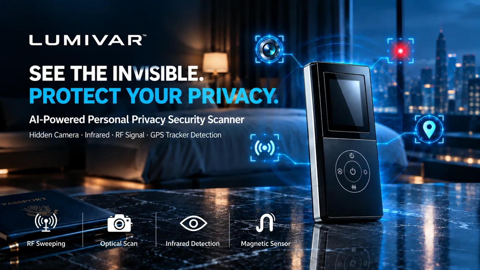 LUMIVAR DX88 Hidden Camera and Tracker Detector