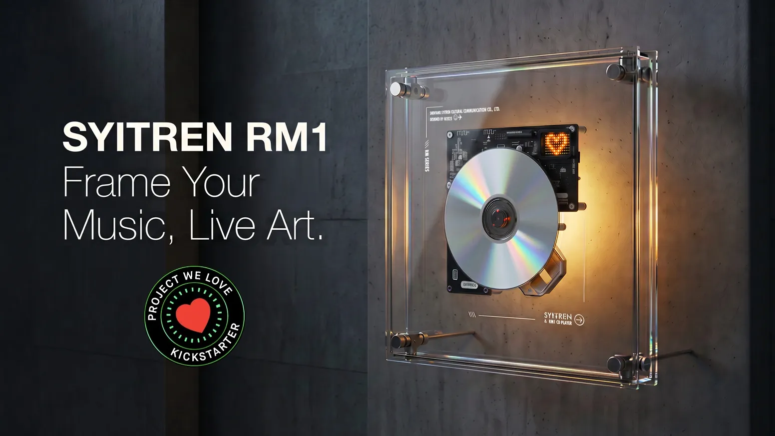 SYITREN RM1 Transparent CD Player Art Frame