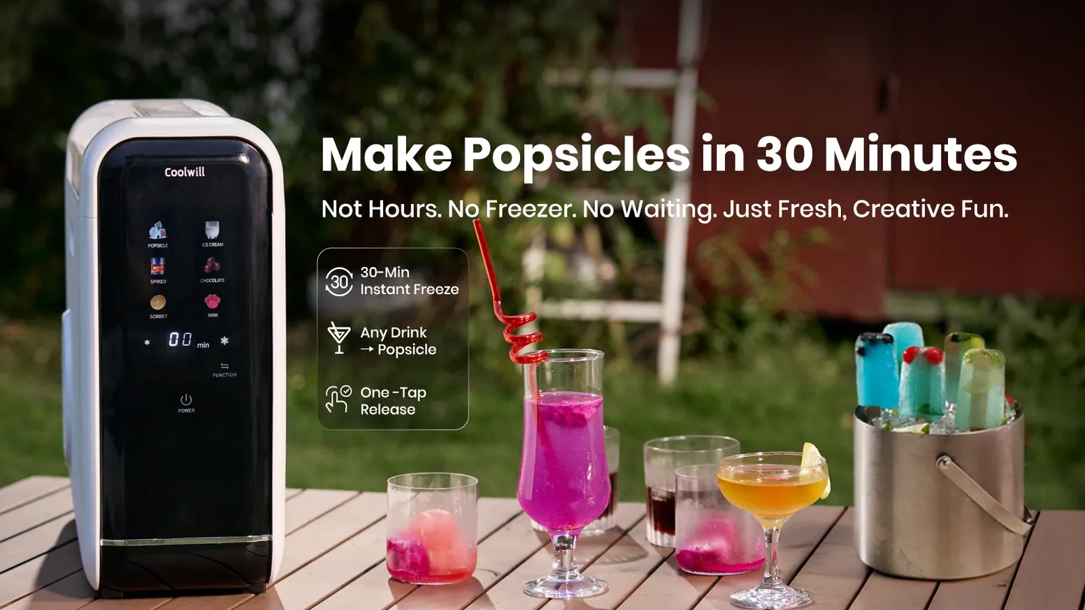 Coolwill Ice Pop Maker