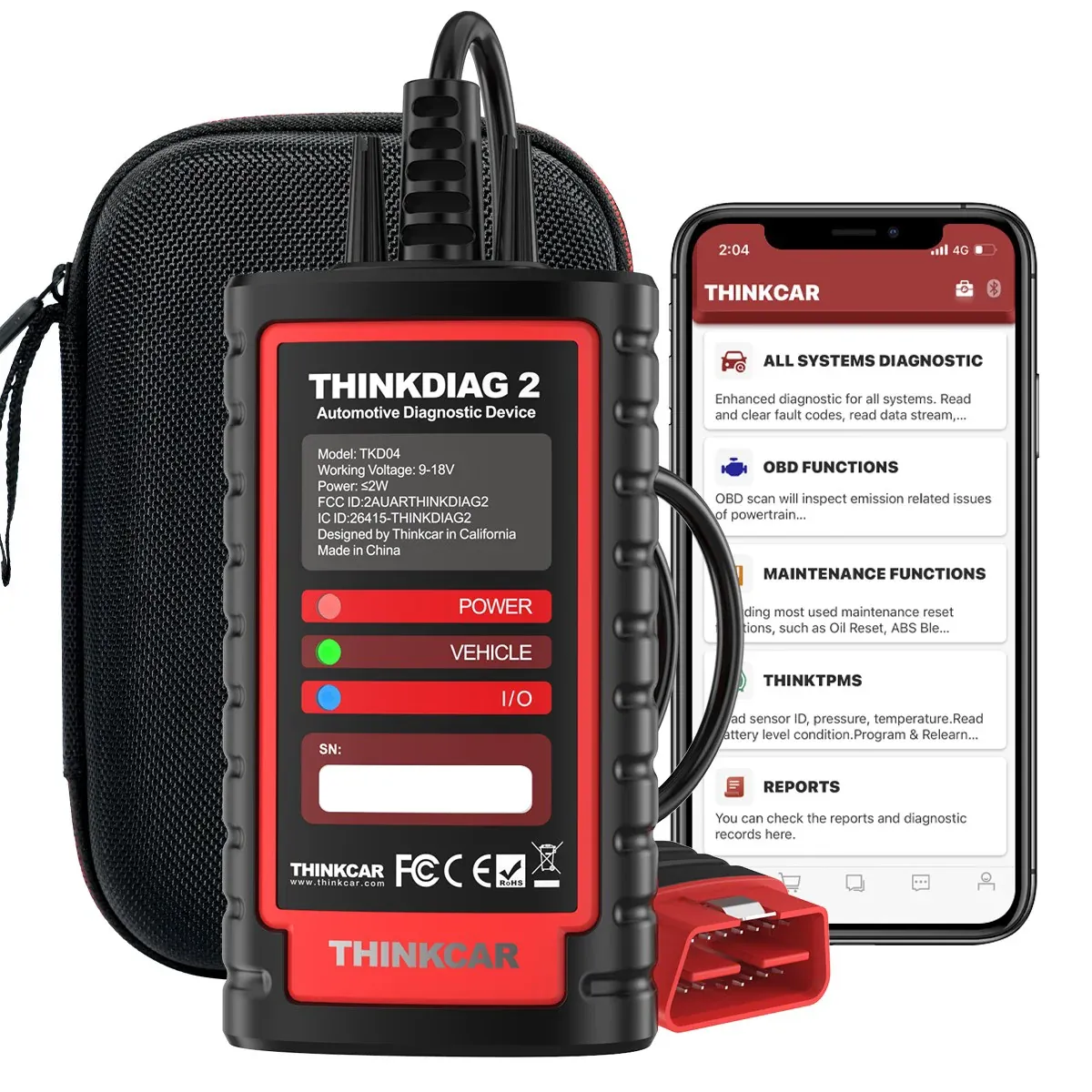 THINKCAR Thinkdiag2 OBD2 Diagnostic Scanner