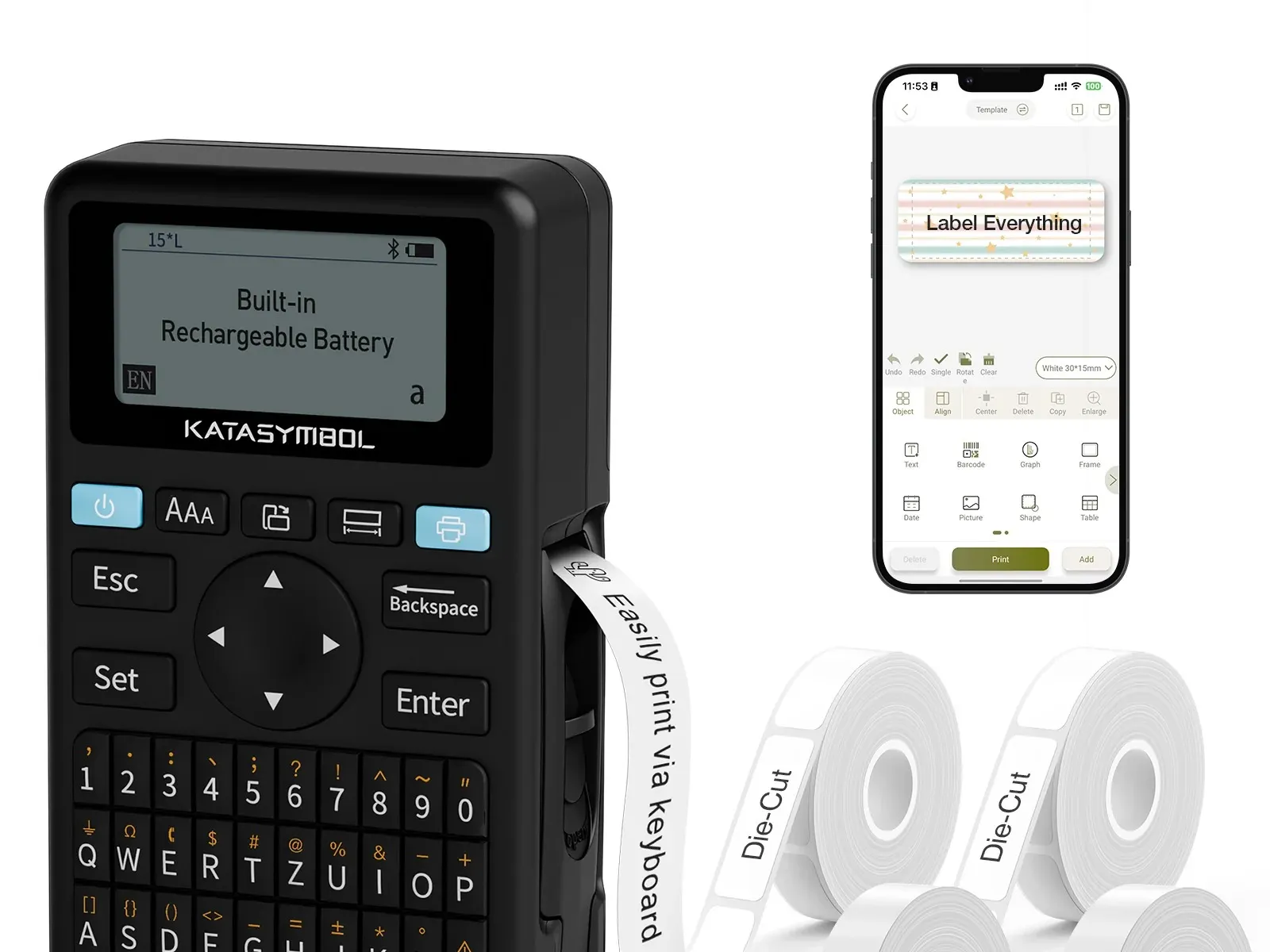 SUPVAN E11 Bluetooth Label Maker
