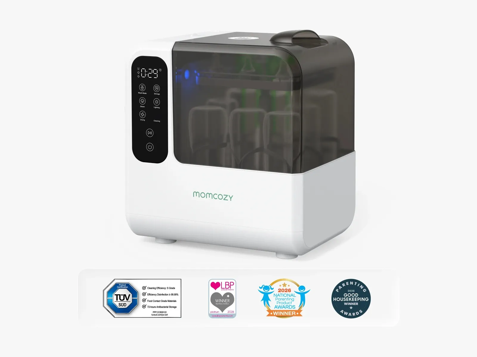 Momcozy DeepClean D8 Baby Bottle Washer & Sterilizer