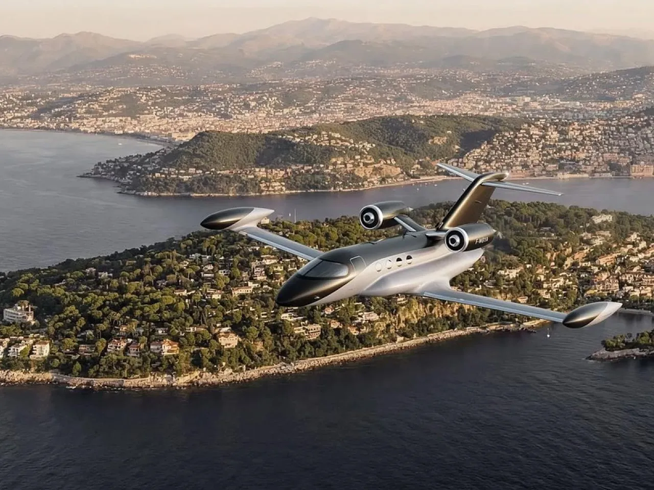 Hydrogen Business Jet Emits Only Water - Yanko Design